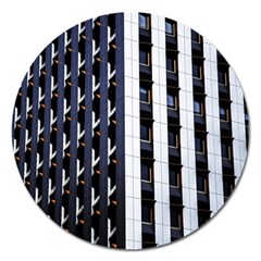 Architecture Building Pattern Magnet 5  (round) by Amaryn4rt