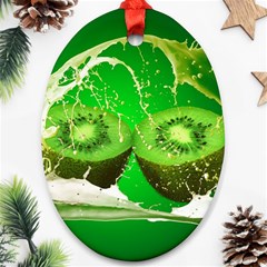 Kiwi Fruit Vitamins Healthy Cut Ornament (oval)