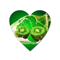 Kiwi Fruit Vitamins Healthy Cut Heart Magnet