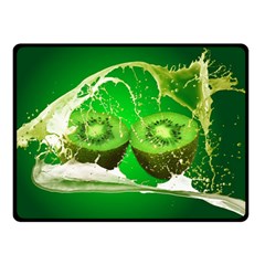 Kiwi Fruit Vitamins Healthy Cut Double Sided Fleece Blanket (small)  by Amaryn4rt