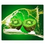 Kiwi Fruit Vitamins Healthy Cut Double Sided Flano Blanket (Small)  50 x40  Blanket Front