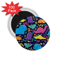 Dino Cute 2 25  Magnets (100 Pack)  by Mjdaluz