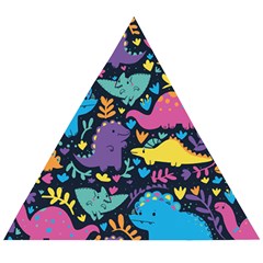 Dino Cute Wooden Puzzle Triangle by Mjdaluz