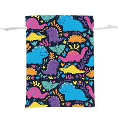 Dino Cute  Lightweight Drawstring Pouch (xl) by Mjdaluz