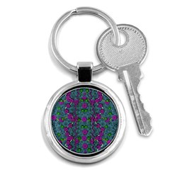 The Most Beautiful Flower Forest On Earth Key Chain (round) by pepitasart