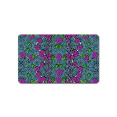 The Most Beautiful Flower Forest On Earth Magnet (name Card) by pepitasart