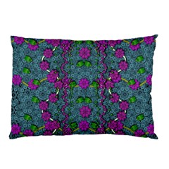 The Most Beautiful Flower Forest On Earth Pillow Case by pepitasart