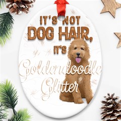 Golden Doodle Apparel Oval Ornament (two Sides)