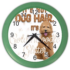 Golden Doodle Apparel Color Wall Clock by goldendoodle