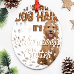 Golden Doodle Apparel Oval Filigree Ornament (two Sides) by goldendoodle