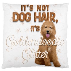 Golden Doodle Apparel Large Flano Cushion Case (two Sides) by goldendoodle