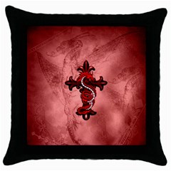 Awesome Chinese Dragon Throw Pillow Case (black) by FantasyWorld7