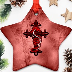 Awesome Chinese Dragon Star Ornament (two Sides) by FantasyWorld7