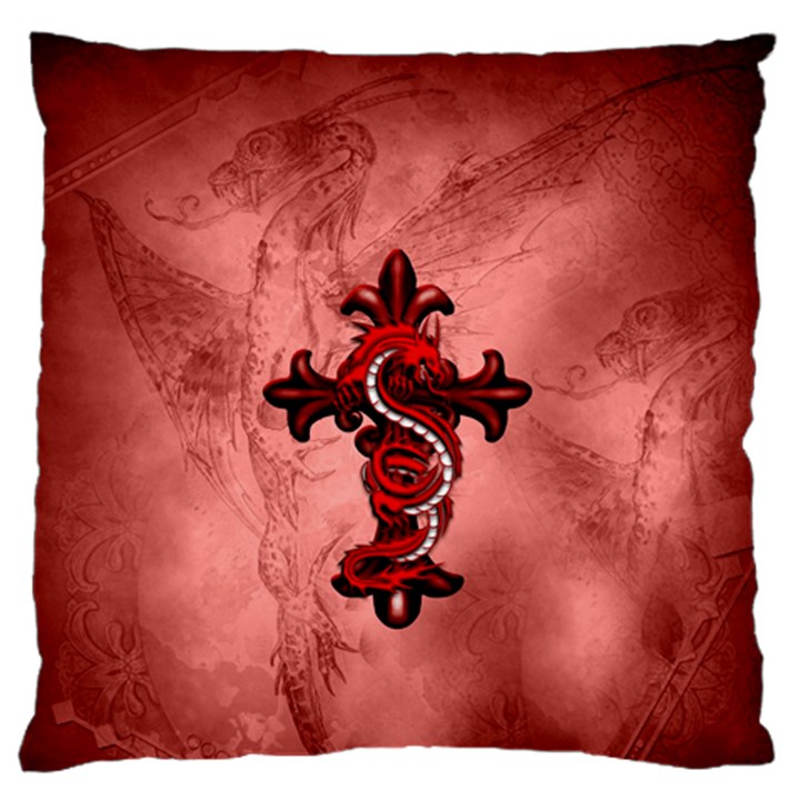 Awesome Chinese Dragon Standard Flano Cushion Case (One Side)