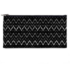 Chevrons Noir / Gris Pencil Cases by kcreatif