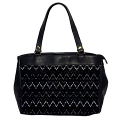 Chevrons Noir / Gris Oversize Office Handbag by kcreatif