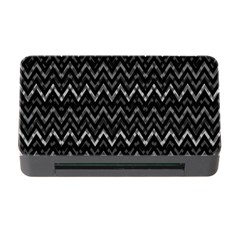 Chevrons Noir / Gris Memory Card Reader With Cf by kcreatif