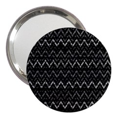 Chevrons Noir / Gris 3  Handbag Mirrors by kcreatif