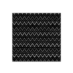 Chevrons Noir / Gris Satin Bandana Scarf by kcreatif