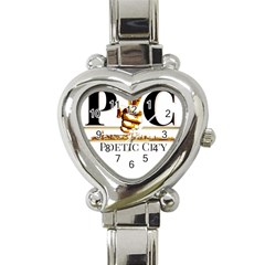  Heart Italian Charm Watch by PoetsBlock