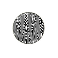 Abstrait Lignes Blanc/noir Hat Clip Ball Marker (4 Pack) by kcreatif