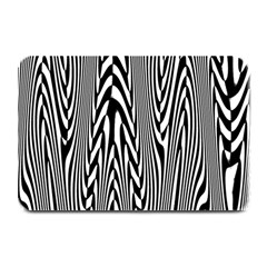 Abstrait Lignes Blanc/noir Plate Mats by kcreatif