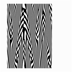 Abstrait Lignes Blanc/noir Small Garden Flag (two Sides) by kcreatif