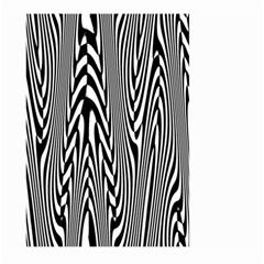 Abstrait Lignes Blanc/noir Large Garden Flag (two Sides) by kcreatif