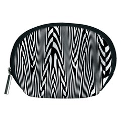 Abstrait Lignes Blanc/noir Accessory Pouch (medium) by kcreatif