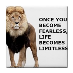 Lion Limitless Tile Coaster by myuique