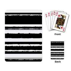 Bandes Abstrait Blanc/noir Playing Cards Single Design (rectangle) by kcreatif