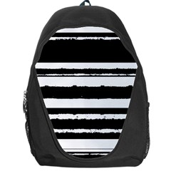 Bandes Abstrait Blanc/noir Backpack Bag by kcreatif