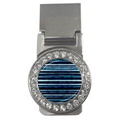 Bandes Peinture Bleu Profond Money Clips (cz)  by kcreatif