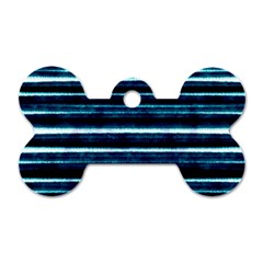 Bandes Peinture Bleu Profond Dog Tag Bone (one Side) by kcreatif