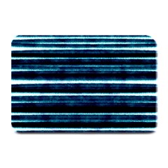 Bandes Peinture Bleu Profond Plate Mats by kcreatif