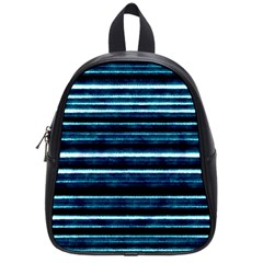 Bandes Peinture Bleu Profond School Bag (small) by kcreatif