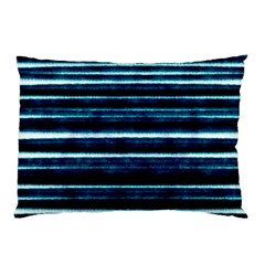 Bandes Peinture Bleu Profond Pillow Case (two Sides) by kcreatif