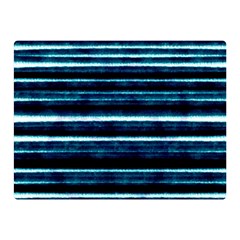 Bandes Peinture Bleu Profond Double Sided Flano Blanket (mini) 