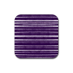 Bandes Peinture Violet  Rubber Coaster (square)  by kcreatif