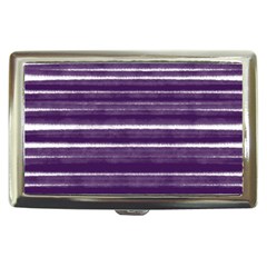 Bandes Peinture Violet  Cigarette Money Case by kcreatif