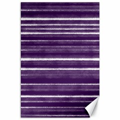 Bandes Peinture Violet  Canvas 12  X 18  by kcreatif