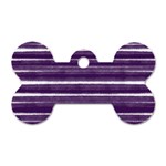 Bandes Peinture Violet  Dog Tag Bone (Two Sides) Front