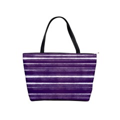 Bandes Peinture Violet  Classic Shoulder Handbag by kcreatif