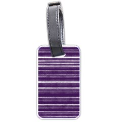 Bandes Peinture Violet  Luggage Tag (one Side)