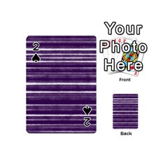 Bandes Peinture Violet  Playing Cards 54 Designs (mini) by kcreatif