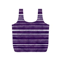 Bandes Peinture Violet  Full Print Recycle Bag (s) by kcreatif