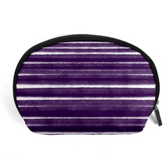 Bandes Peinture Violet  Accessory Pouch (large) by kcreatif