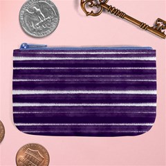 Bandes Peinture Violet  Large Coin Purse by kcreatif