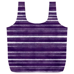 Bandes Peinture Violet  Full Print Recycle Bag (xxl) by kcreatif