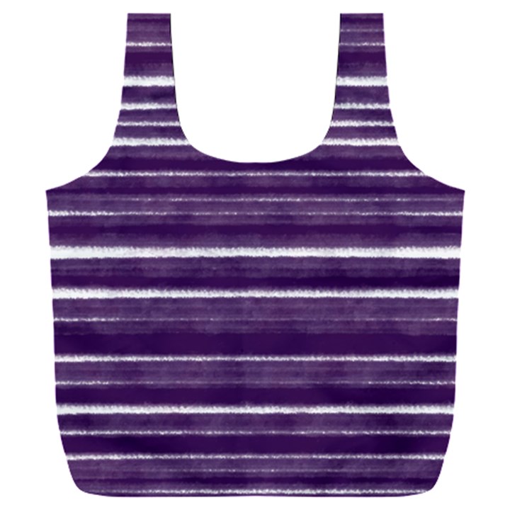 Bandes Peinture Violet  Full Print Recycle Bag (XXL)